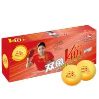 雙魚乒乓球三星 展翅V40+ 新材料ABS 3星專業比賽用球 黃色